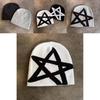 Knitted Hat Winter Star Pattern Acrylic Earflap Cap For Men Women Outdoor Warmth