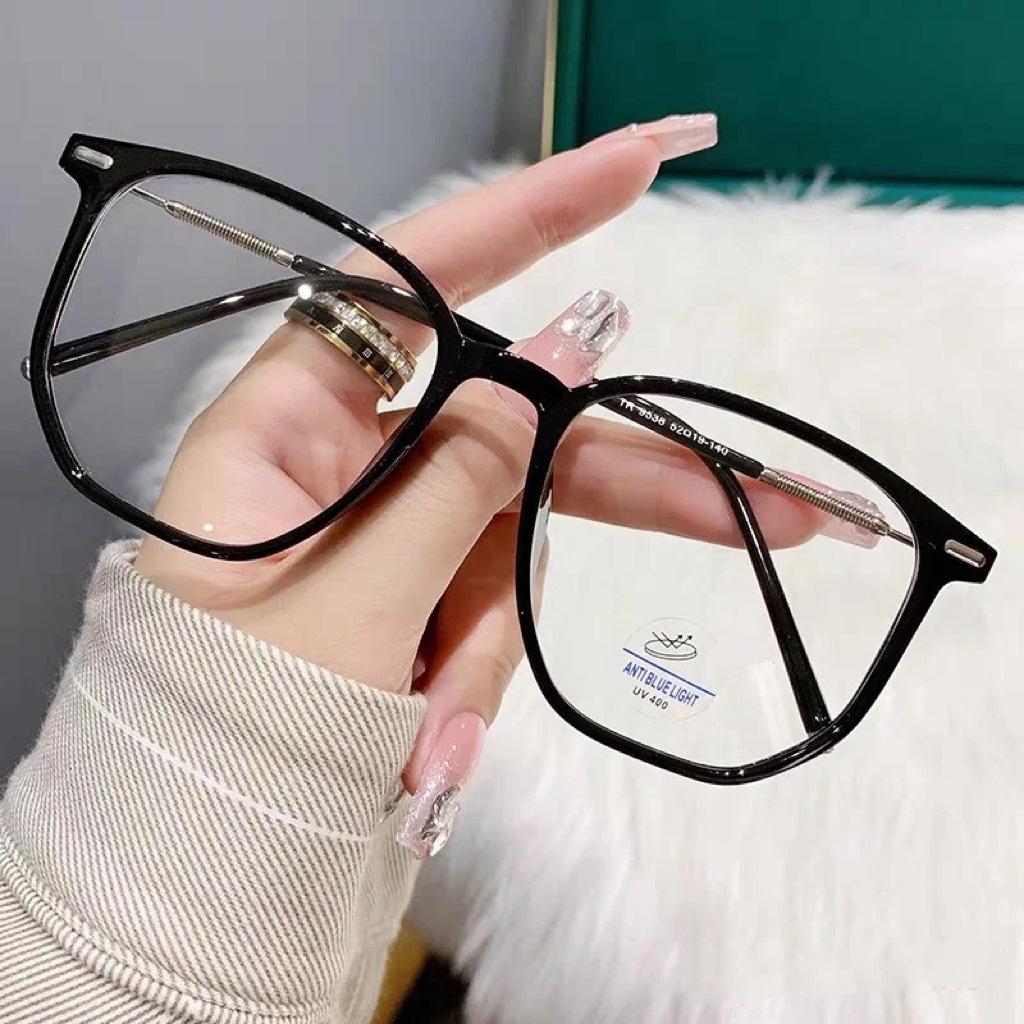 New Trend Square Frame Nearsighted Eyewear Unisex Anti-Blue Light Myopic Glasses Vintage Transparent Prescription Eyeglasses