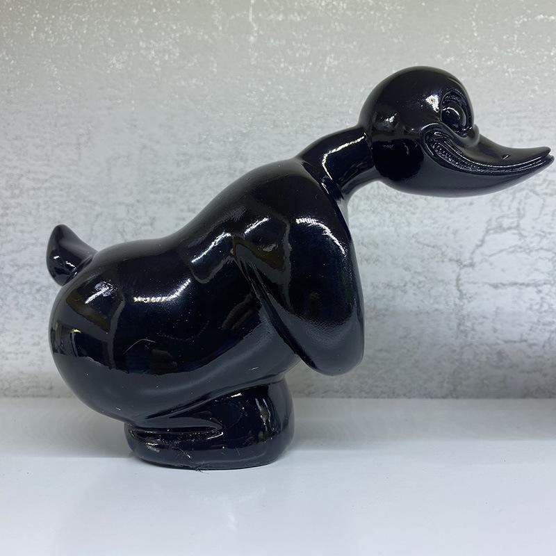 Angry Ornament Duck Resin Model Figurine For Car Motorcycle Decor Gift Convoy