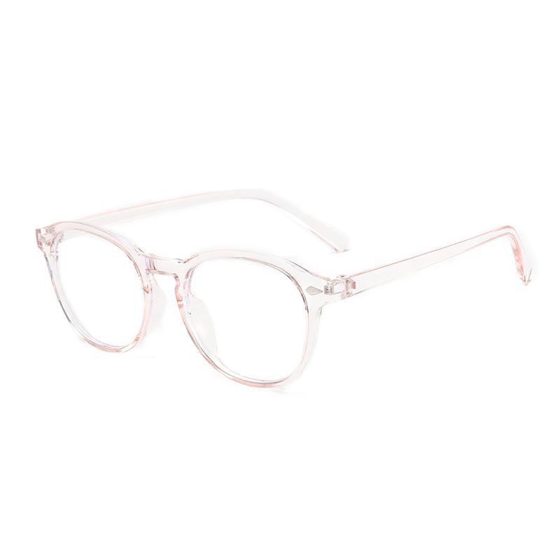 Anti-blue Light Glasses Exquisite Round Eyewear Women Men Simple Leisure Eyewear Blue Light Blocking Man Lady Computer Eyeglas