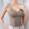 1pcs Woman Thermal Underwear Thermo Lingerie Winter Soft Warm Top Wear Thermo Vest Undershirt Intimate Lace with Bra Padded