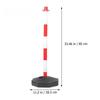 85cm Traffic Cone Barrier Parking Post Portable Traffic Bollard Parking Pole Sideways Construction Lot Road Markers Warning Pile