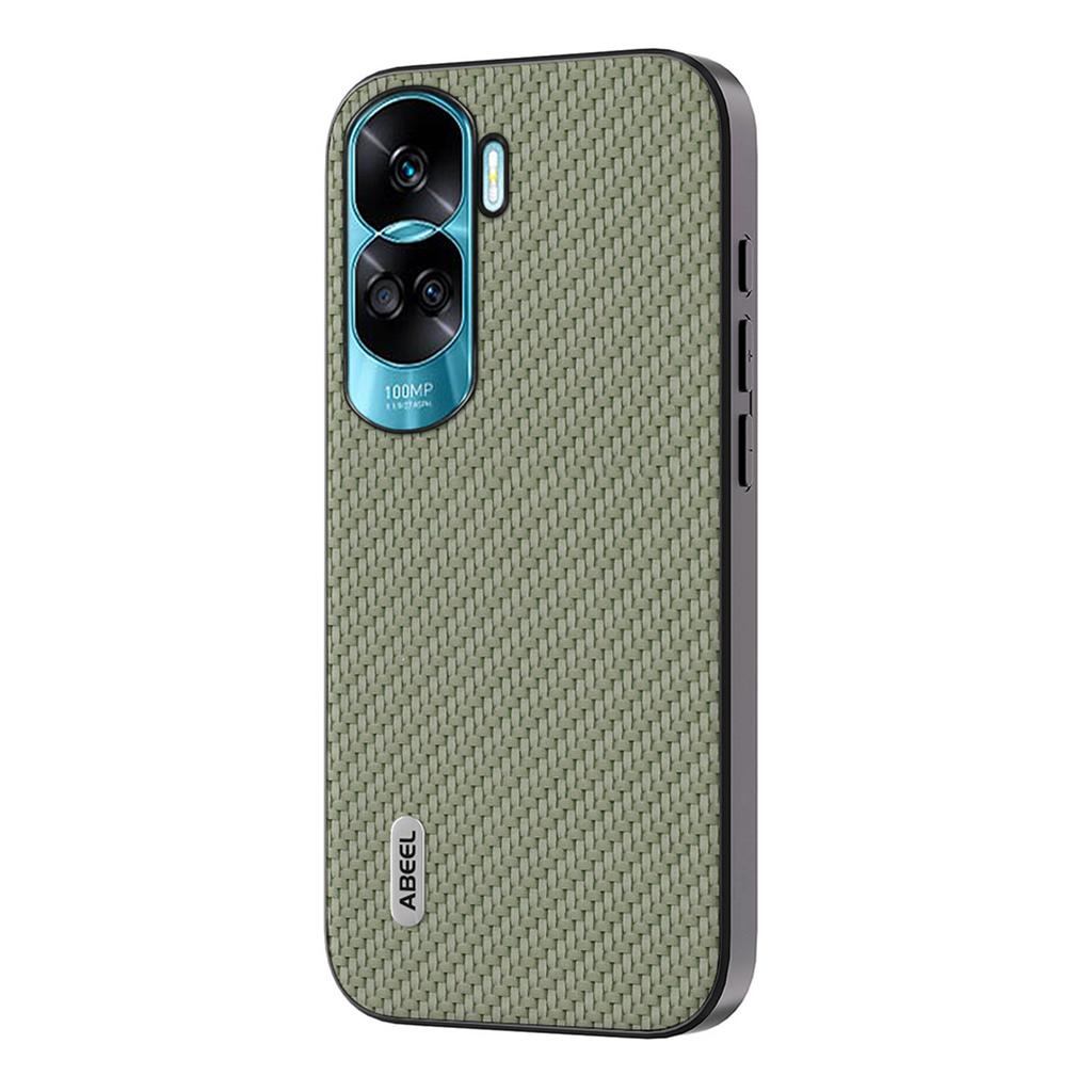 ABEEL For Honor X50i 5G/90 Lite 5G Carbon Fiber Texture Phone Case Leather Coated PC+TPU Back Cover