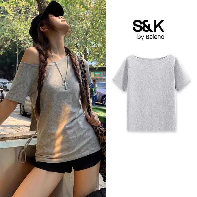 

Baleno S&K Women s Slouchy Off-Shoulder T-Shirt M