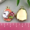 French Retro Enamel Flower Pendant: Light Luxury DIY Necklace & Hair Accessory