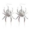 Halloween Leather Earrings Pu Spider Sequin Earrings Independent Station Products