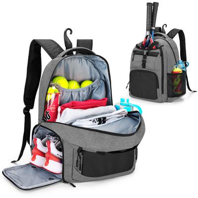 DSLEAF Tennis Bag Holds 2 Tennis with Shoe Suitable for Backpack, Racks, Compartment, Badminton/Tennis.