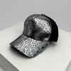 New Unisex Irregular Pattern Sequin Versatile Fashion Retro Baseball Hats Travel Breathable Personal Sunshade Outdoor Mesh Caps
