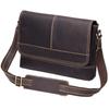 Real Cowhide Crazy Horse Leather Men's Bag Casual Crossbody Retro Fashion Top Layer Shoulder