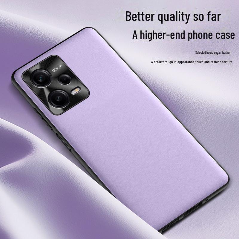 Redmi Note 12 Pro Liquid Leather Anti-Fall Protective Cover - One Piece Available for Shipping