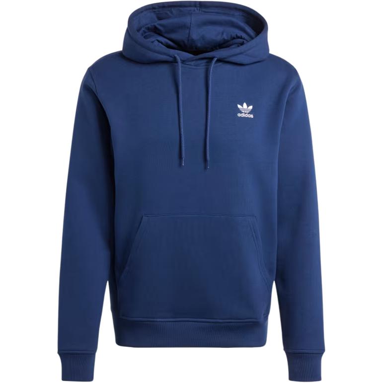

Adidas Originals Essential Trefoil Essentials Hooded Pullover Fitted Letter Logo Long Sleeve Sweatshirt Men sweatshirt Night-Blue IY4929 M