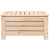 Garden Footstool with Cushion Solid Pine Wood