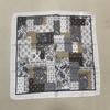 Women's Ethnic Style Leopard Print Scarf - Cotton Linen Silk Blend, Cashew Print, Autumn Accessory