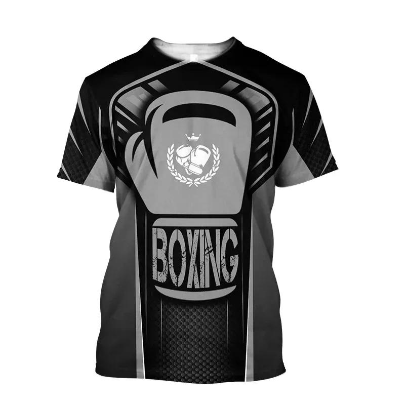Boxing Training Women's T-shirt Quick Dry Loose Casual Sports Tough Guy Style Men Round Neck Short Sleeve Oversized Comfortable Clothing