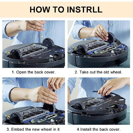 Right Drive Wheel Module Pair Compatible with iROBOT Roomba 500 600 700 800 900 Series Vacuum Cleaner Replacement Parts Accessories