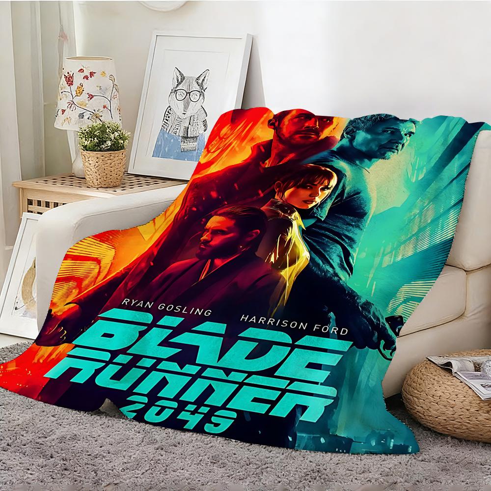 Classic Movie Blade Runner 2049 Throw Lightweight 240g Flannel Blanket Soft Skin-friendly for Summer Cooling