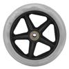 2Pcs 6in Front Wheelchair Wheel PU Wear Resistant Non Slip Universal Solid Wheelchair Tires Replacement