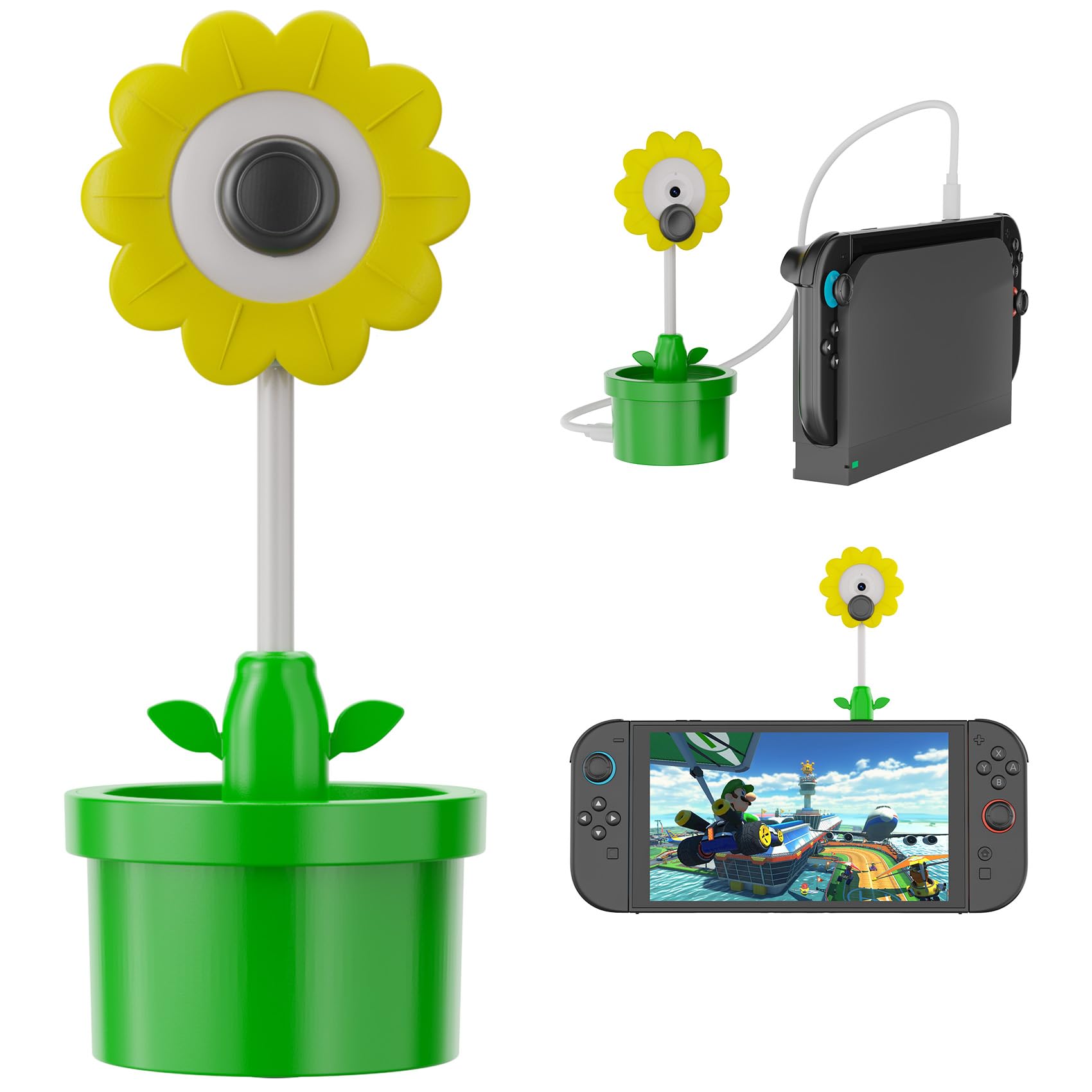 

Switch 2 compatible Switch 2 wired with privacy slide plug and zero delay camera, camera, lightweight, detachable, cover, play, multi-scenario