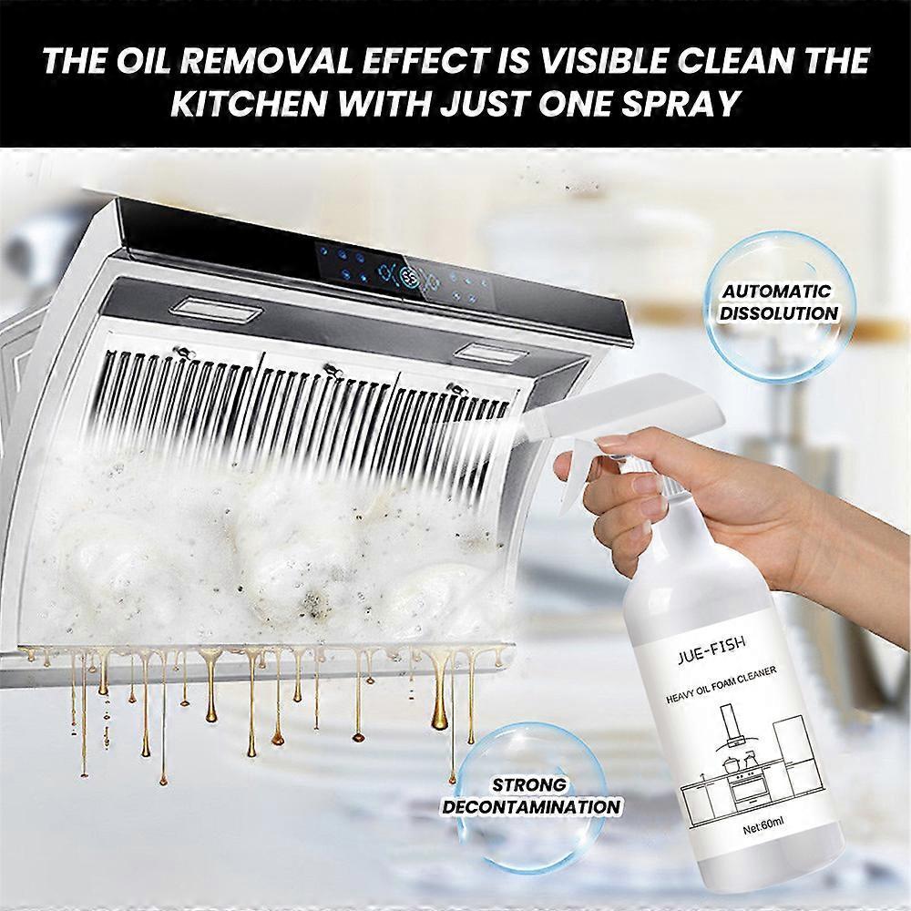 180ml Kitchen Effective Grease Cleaner Bubble Cleaner Foaming Heavy Oil Stain Cleaner