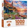 Puzzles for Adults 1000 Pieces, Sunset Lighthouse, Jigsaw Puzzles with Letters On Back Challenging Puzzles for Family Game Night