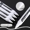 Permanent Markers - Oil-Based, Waterproof, Non-Erasable White Marker Pens with Coarse Tips, Quick-Drying, Signature & More