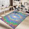 1PC Rainbow Starburst Extra Large Non Slip Floor carpet, Office, family, bedroom, Studio   Large Area Rug Indoor Rugs, , Vibrant Colors