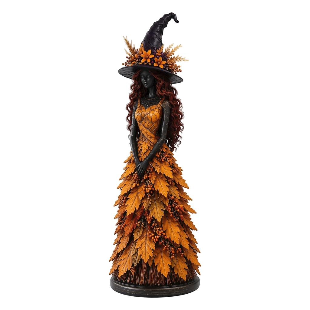 Witch Statue Decorative Figurine for Home Shelf Display