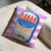 Sardine Can Cushion Cover Soft Decorative Pillow Case Suitable For Bedroom Sofa Car Travel Use