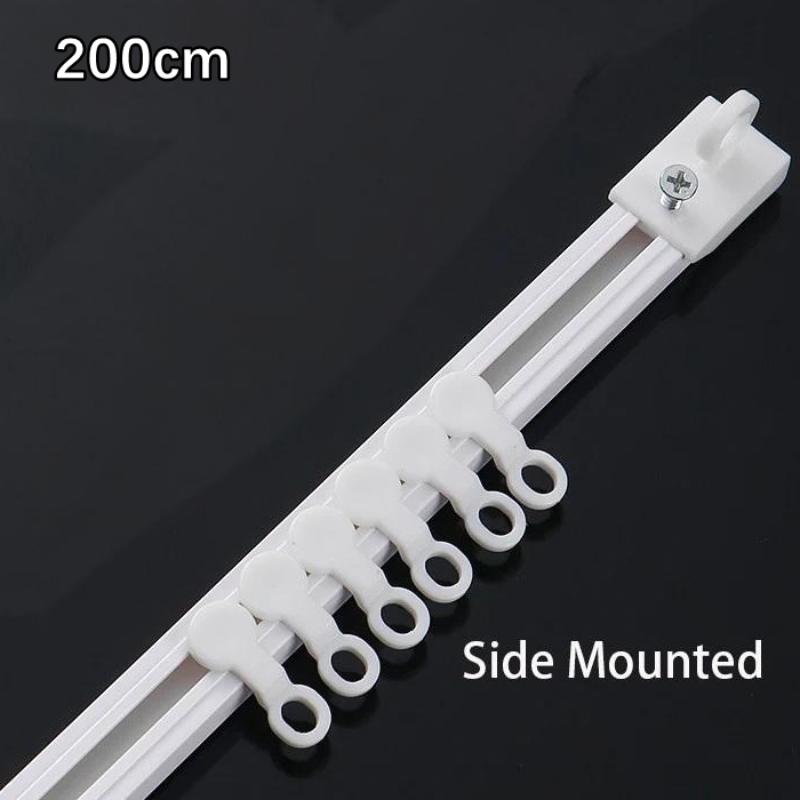 

Розсувна доріжка для самоклеючих штор без перфорації. Нанобезшумна доріжка, встановлена ​​зверху, збоку, аксесуар для домашнього декору вікон Side Mount200CM