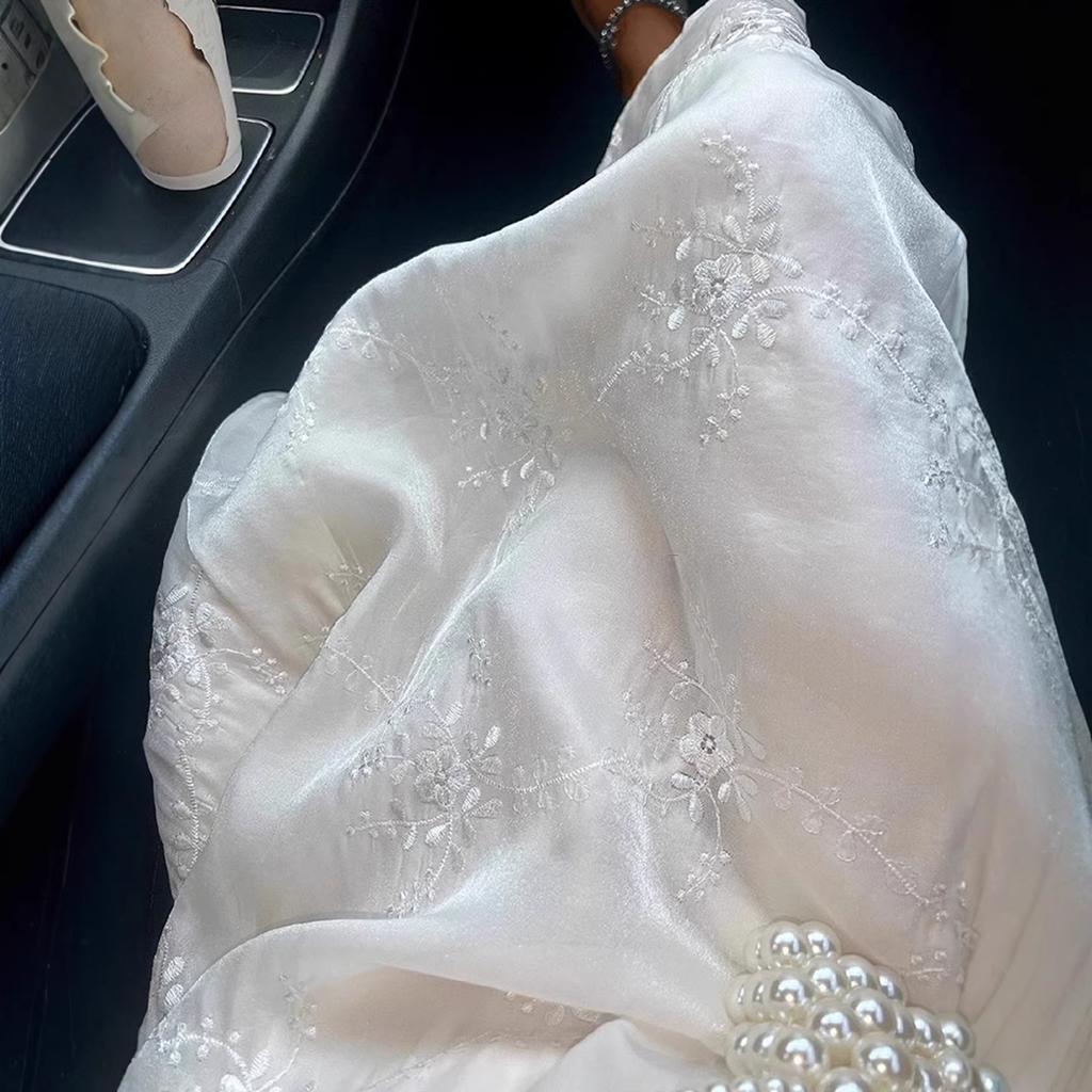 Europe, America, Cross-border Foreign Trade Explosion, Heavy Industry Jacquard Embroidery Dress, New Fashion Temperament Design In Summer 2026