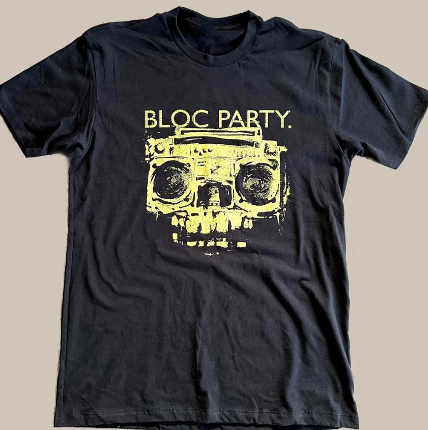 футболка Bloc Party ЧЕРНАЯ ХЛОПКОВАЯ Футболка Размер S-5XL ХЛОПОК Унисекс Футболка XXL