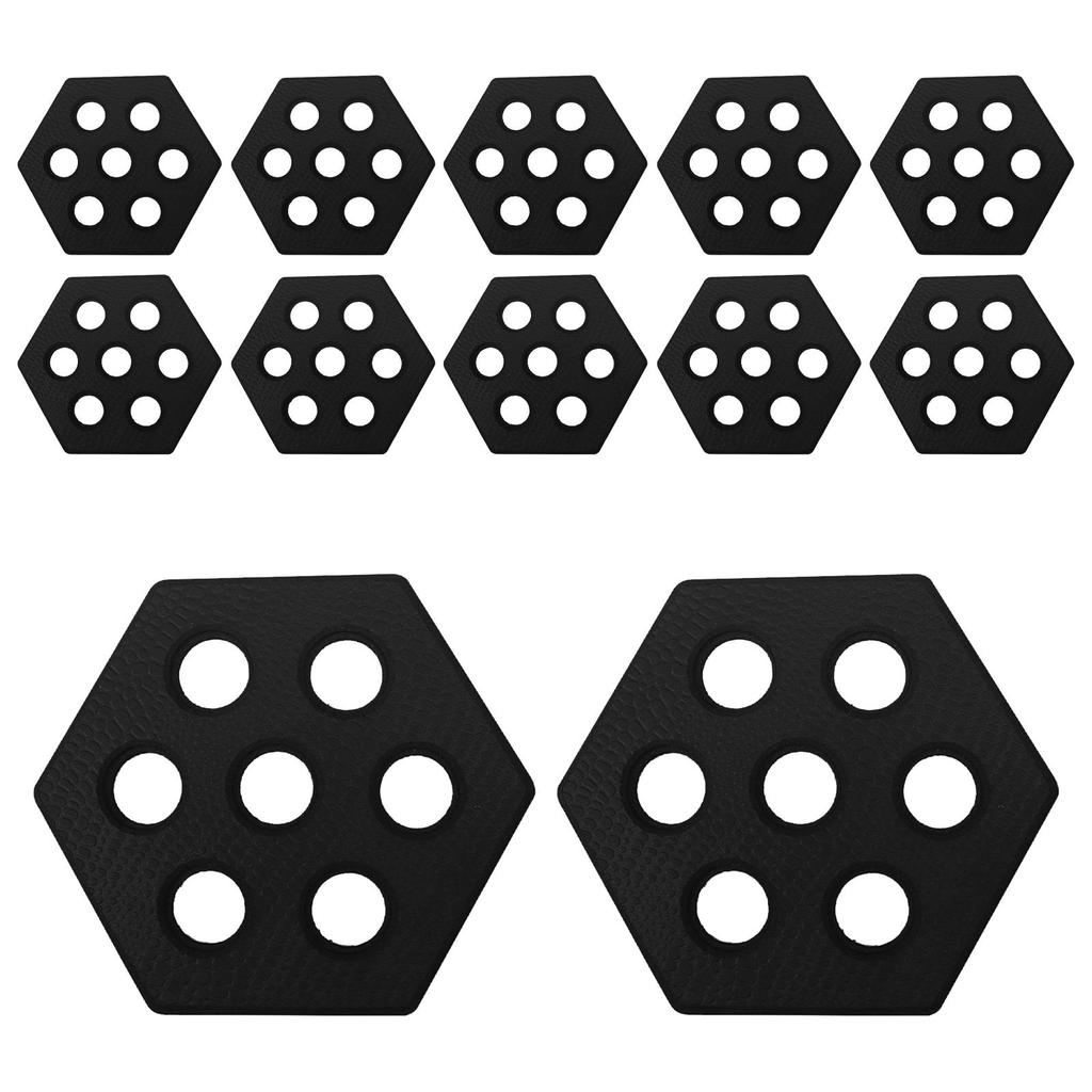 12Pcs Hexagon Surfboard Pads Deck Grip for Funboard Skimboards Paddleboard