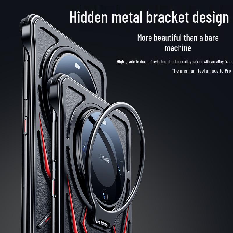 Huawei Mate60 Pro Spider Metal Protective Case - Cross-Border Compatible, Anti-Drop with Bracket.