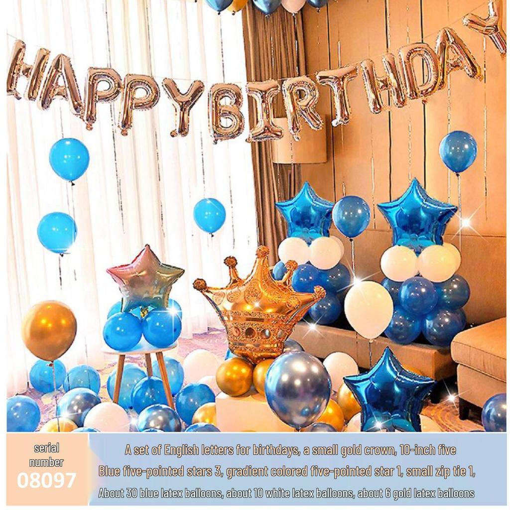 18th Birthday Party Aluminum Balloon Set - Wall Decoration Background