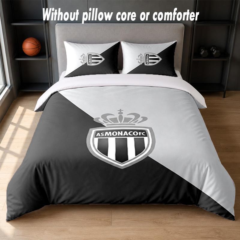 Monaco FC Design Bed Bedding Set 1 Duvet Cover + 2 Pillowcases Soft Breathable Household Bed Linens
