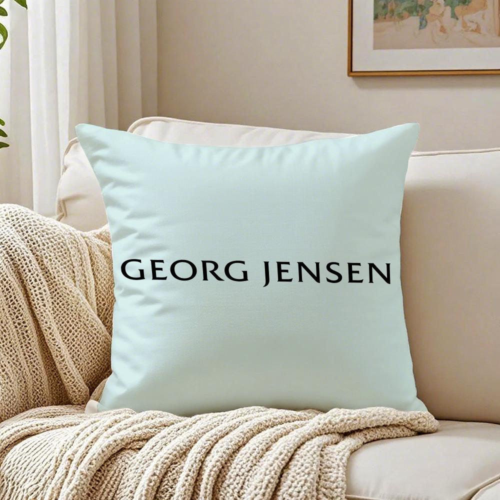 Jewellery Silver GGeorg JJensen Cushion Cover Linen Pillowcase Soft for Sofa Bed Home Room Decor