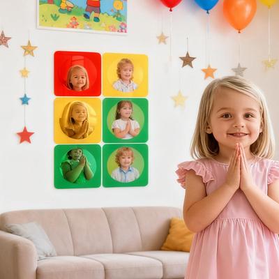 Toddler Sensory Mirror Funny 3-Piece Interactive Toys Toddler Acrylic Sensory Bubble Mirror For Tactile Stimulation