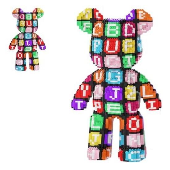 Number Graffiti Bear Brick Micro Building Block Set (3688 pieces) Animal Wink Toys Blocks Gift Adults