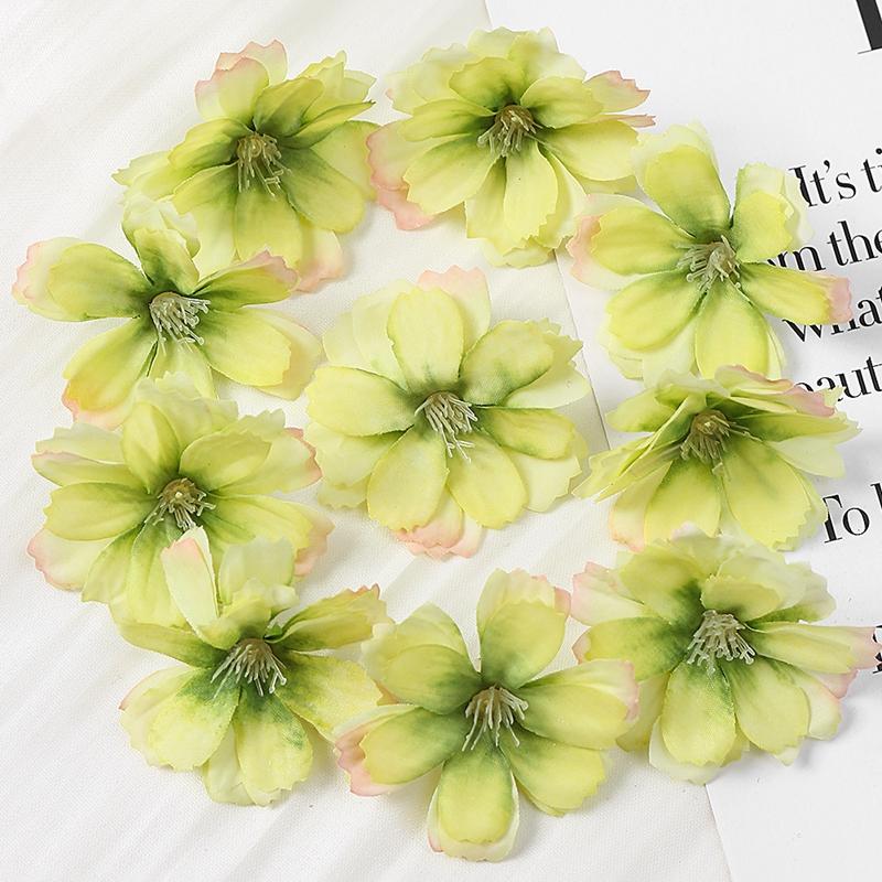 10/20/50Pcs Artificial Flowers Rose Head For Home Decor Fake Flower DIY Craft Wreath Accessories For Marriage Wedding Decoration