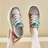 2025 Hot Sale Ladies Shoes Lace-up Women's Vulcanize Shoes Fashion Color Matching Mesh Best Seller Comfortable Casual Sneakers