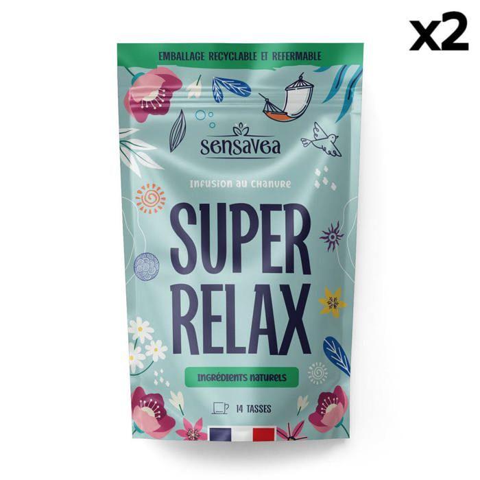 

Infusion naturelle Super Relax, au Chanvre CBD (30%) 4 sachets