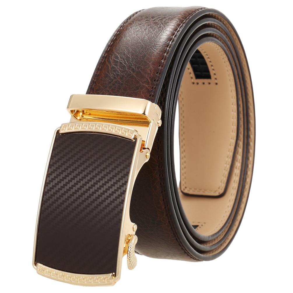 Fashion Casual Business Belt, Two-Layer Automatic Buckle Belt, Belt Belt Ly36-0191-2