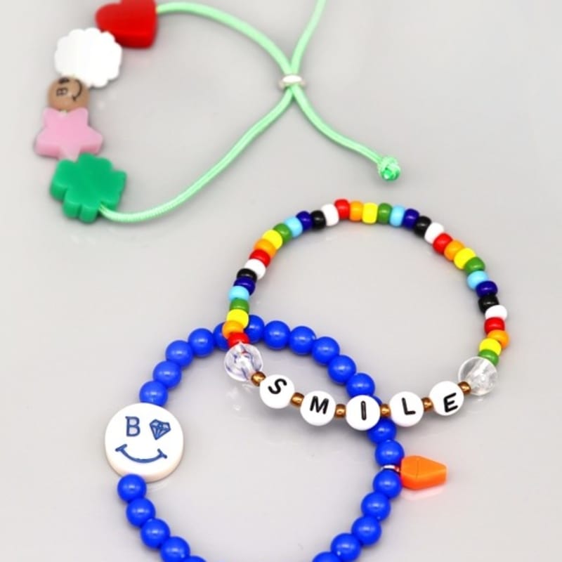 BONBEAU Smile Beads Bracelet SET 3-piece smile bead bracelet set