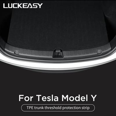 For Tesla Model Y 2023-2025 Rear Trunk Threshold Strip Bumper Protective Cover Car Interior Accessories Trunk Inner Guard