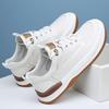 Leather Men's Shoes Spring Versatile Trend Breathable Little White Shoes Men's Summer Hollow Hole Leather Shoes Men's Casual Board Shoes
