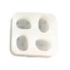 4 Peças Molde de Silicone de Grau Alimentício para Fabricante DIY de Pingentes e Chaveiros Fofo Donut Cachorro Chinelo Decoração de Bolo Molde de Cera de Geléia de Fácil Liberação