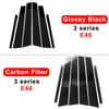 Carbon Fiber Car Window B-Pillar Trim Sticker For BMW F30 E46 E90 G20 318i 325i 320i 328i Door Pillars Wrap Film