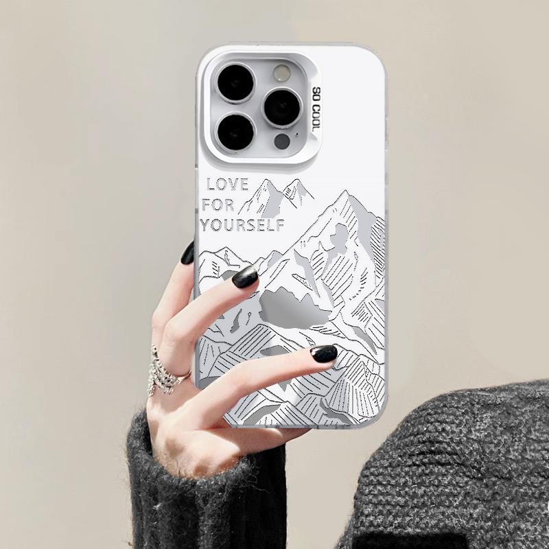Sun Gold Cartoon Frosted Phone Case for Apple 17 Pro Max/16 Pro/Silver 15/14 Plus