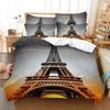 Eiffel Tower Bedding Duvet Cover Set 3d Digital Printing Bed Linen Fashion Design Comforter Cover Bedding Sets  Bed Set