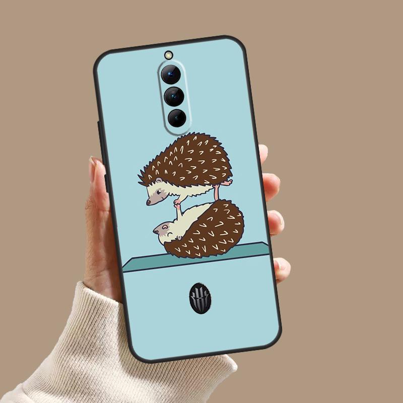 

Kawaii Hedgehog Heart Cute Case For ZTE Nubia Red Magic 10 10S 9S 8S 8 9 11 Pro Plus 6 7 6S 7S Pro 5G 6R 10 Air Cover RedMagic 10 Pro Plus